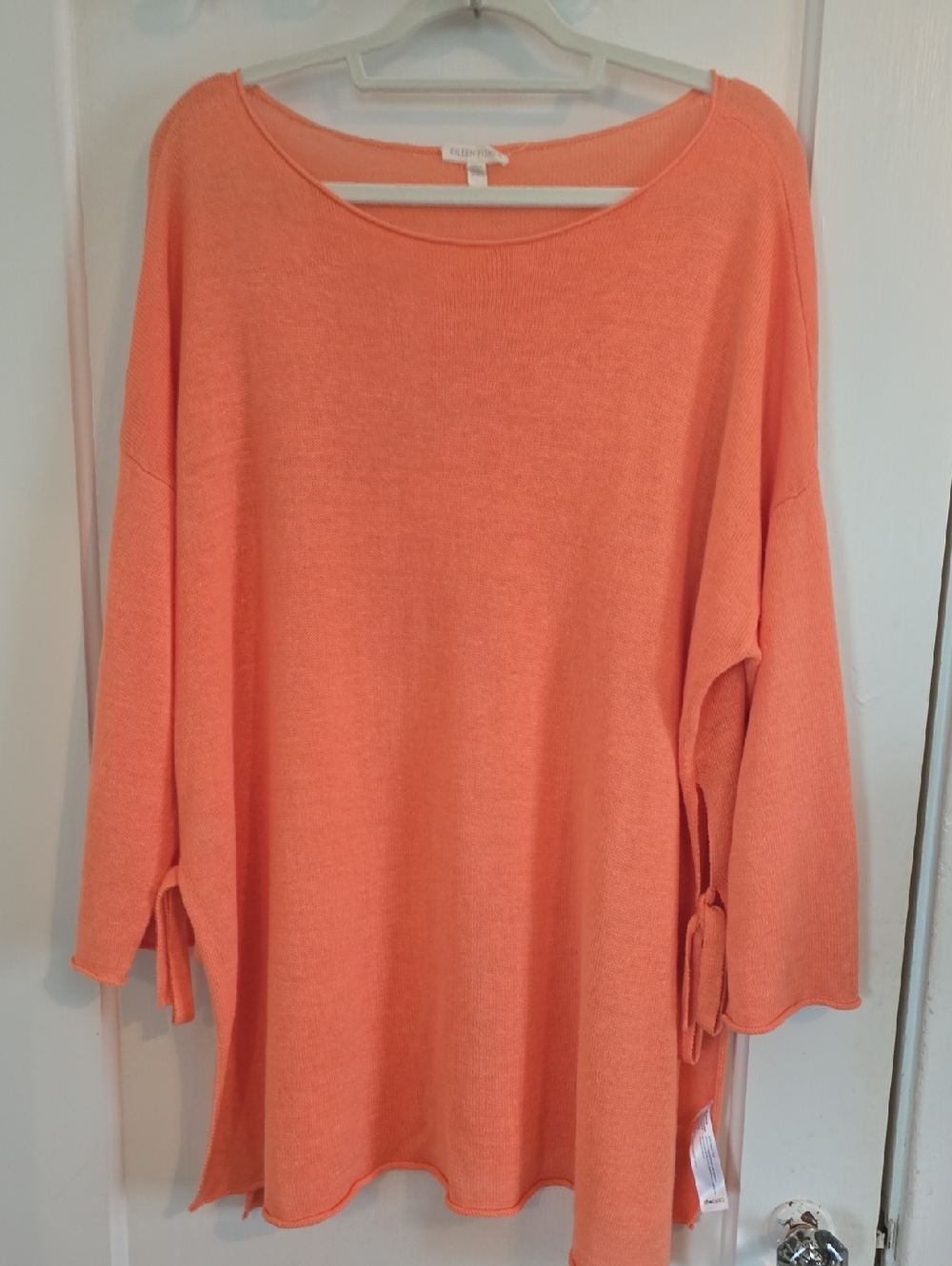 Lightweight Coral Knit Tunic Sweater
